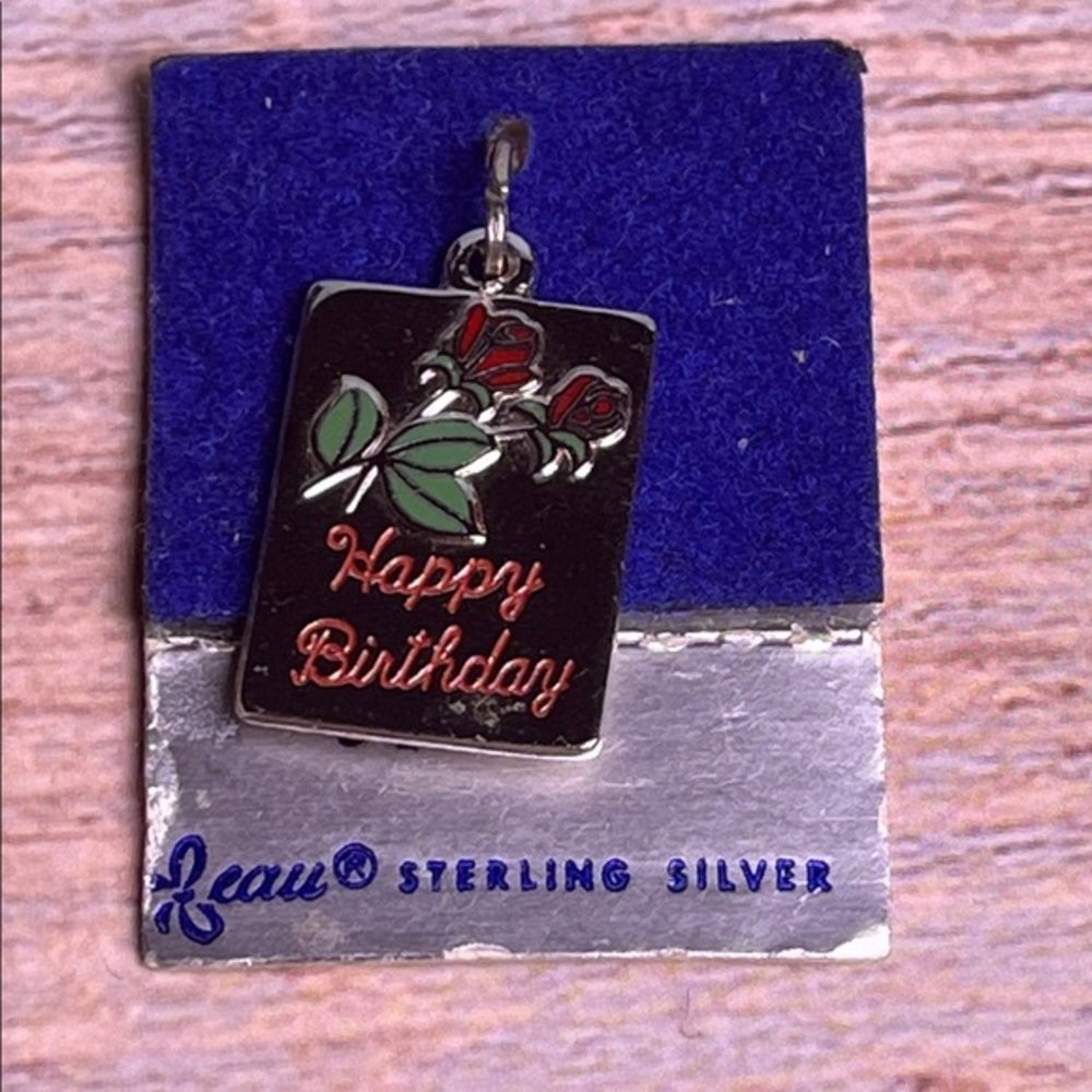 Beau Sterling Silver Happy Birthday Pendant
